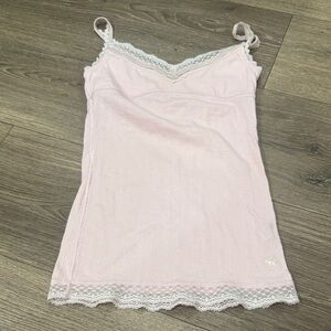 Abercrombie & Fitch Light Pink Lace Trim Slip